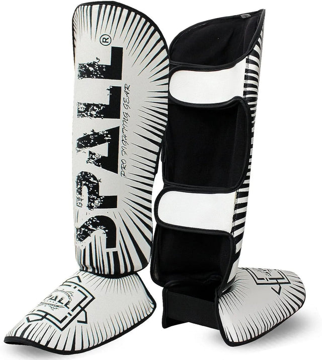 Shin In Step Guard XS S M L XL White Red Green F.Yellow Orange Black For Martial Arts Sparring Kickboxing Karate Boxing Gear And Training For Men And Women(SI-1141) | Ideal for All Surfaces, Kids & Adults