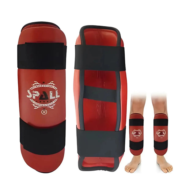 Shin Guards for Taekwondo Martial Arts MMA Foot Protective Gear Protector Sparring(SI-1134) | Ideal for All Surfaces, Kids & Adults | Match-Ready | Includes Pump & Needle | Durable & Long-Lasting Performance
