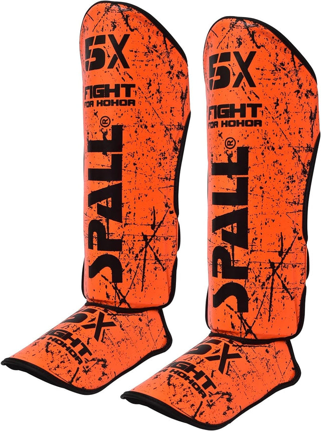 Shin In Step Guards S M L XL White Black Green Blue Red F.Green Orange For Martial Arts Muay Thai Sparring Kickboxing Taekwondo Karate And Boxing Gear(SI-1380) | Ideal for All Surfaces, Kids & Adults