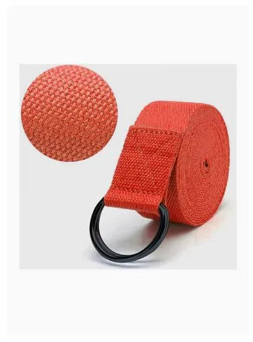 Spall Yoga Strap Stretch Band With Adjustable Metal D Ring Buckle Loop Exercise And Fitness Stitching For Yoga Pilates Physical Therapy Dance Gym Workouts | Ideal for All Surfaces, Kids & Adults