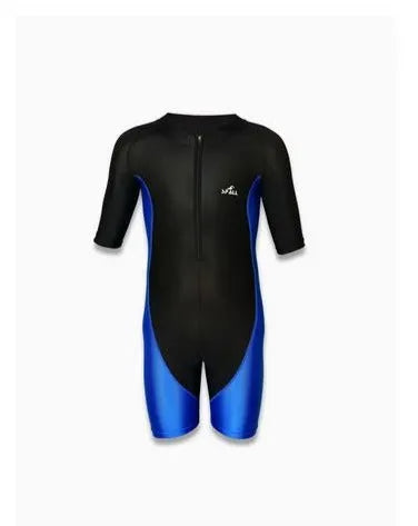 Swimming Short Sleeve Front Zipper Warm Shorty Diving Suite Sun Protection Suitable For Wakeboarding Diving Snorkeling Sailing | Ideal for All Surfaces, Kids & Adults | Match-Ready | Includes Pump & Needle