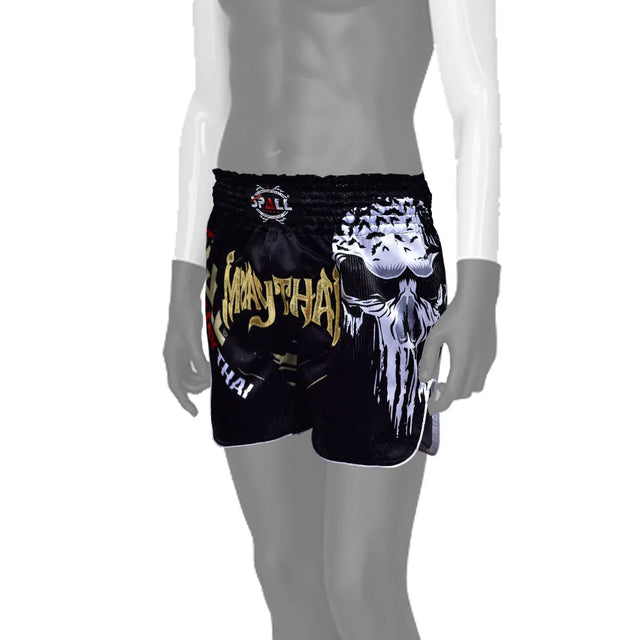 THAI SHORTS? (SET) BORN TO FIGHT Perfect for the Muay thai, gym, jogging Sport | Ideal for All Surfaces, Kids & Adults | Match-Ready | Includes Pump & Needle | Durable & Long-Lasting Performance