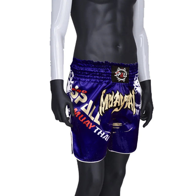 THAI SHORTS? (SET) BORN TO FIGHT Perfect for the Muay thai, gym, jogging Sport | Ideal for All Surfaces, Kids & Adults | Match-Ready | Includes Pump & Needle | Durable & Long-Lasting Performance