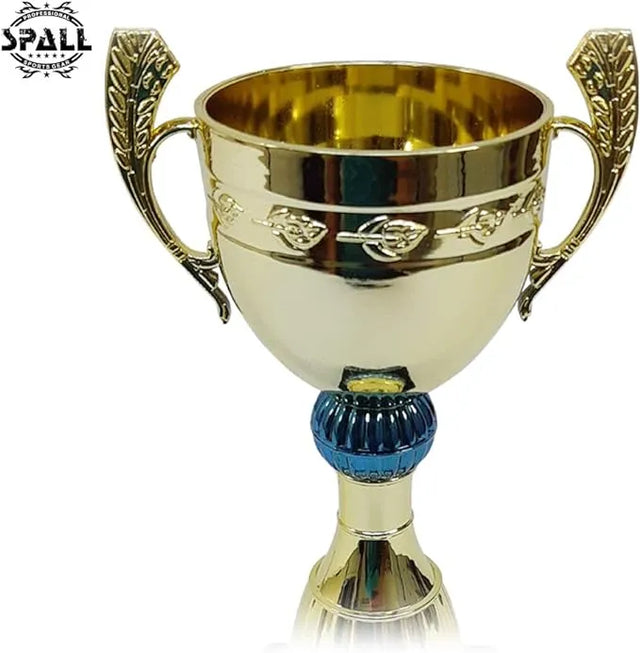 Trophy Height 23 cm Width 13 cm Depth 8.5 cm Gold/Blue For Appreciation Gift Olympic Academy Award Ceremony Part Celebrations School Award Sports Tournaments Competitions | Ideal for All Surfaces
