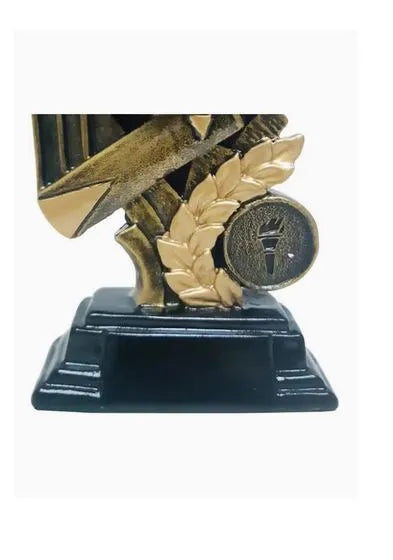 Cricket Trophy Height 14 cm Width 9 cm Depth 3 cm Brown For Sports Tournaments Ceremony Competitions Home Decoration Champions League Appreciation Gift Sport Awards | Ideal for All Surfaces, Kids & Adults