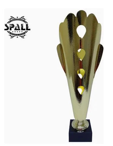 Trophy Award Height 43 cm Width 19 cm Depth 9 cm Gold/Silver Base Black For Award Ceremony Birthday Party Classroom Prize Office Competition for Boys Girls Teens and Adults | Ideal for All Surfaces,