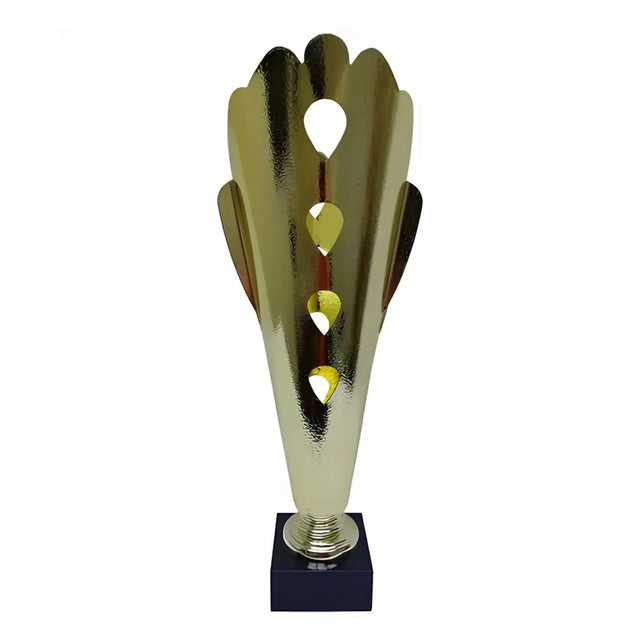 Trophy Award Height 43 cm Width 19 cm Depth 9 cm Gold/Silver Base Black For Award Ceremony Birthday Party Classroom Prize Office Competition for Boys Girls Teens and Adults | Ideal for All Surfaces,