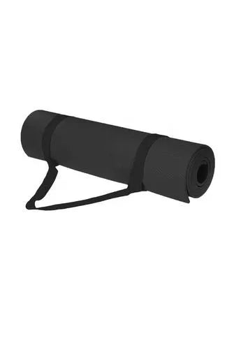 Yoga Mat With Strap Included 6mm Thick Non Slip Fast Drying Professional Waterproof Ideal For Fitness Home Gym Workouts Both Men And Women | Ideal for All Surfaces, Kids & Adults | Match-Ready