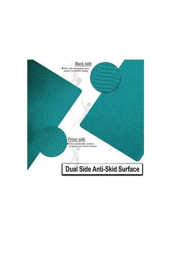 Yoga Mat With Strap Included 6mm Thick Non Slip Fast Drying Professional Waterproof Ideal For Fitness Home Gym Workouts Both Men And Women | Ideal for All Surfaces, Kids & Adults | Match-Ready