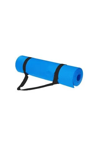 Yoga Mat With Strap Included 6mm Thick Non Slip Fast Drying Professional Waterproof Ideal For Fitness Home Gym Workouts Both Men And Women | Ideal for All Surfaces, Kids & Adults | Match-Ready
