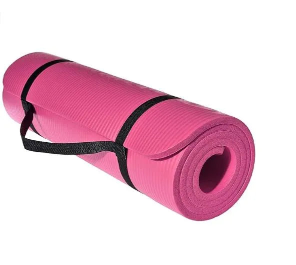 Yoga Mat Knees Supportive Hanging Band Anti Slip Eco Friendly Texture Surface For Yoga Pilates Fitness Home Exercise Gym Workout Sports Mattress | Ideal for All Surfaces, Kids & Adults | Match-Ready